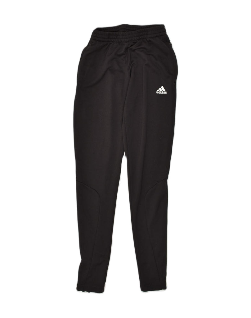 ADIDAS Womens Tracksuit Trousers UK 4-6 XS Black Polyester | Vintage Adidas | Thrift | Second-Hand Adidas | Used Clothing | Messina Hembry 