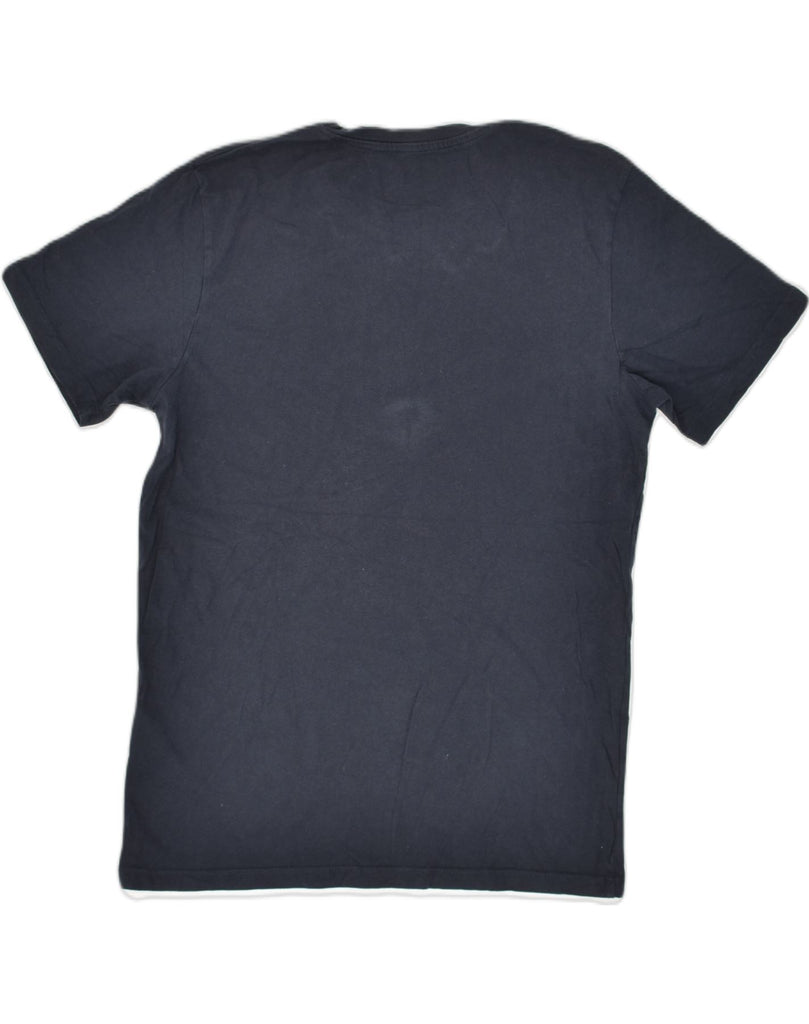 JACK & JONES Mens Slim Graphic T-Shirt Top Large Navy Blue Cotton | Vintage Jack & Jones | Thrift | Second-Hand Jack & Jones | Used Clothing | Messina Hembry 