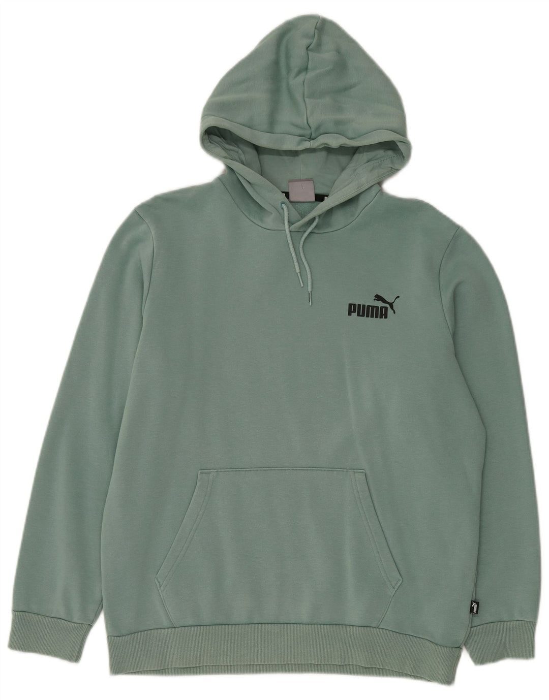 Puma Mens Hoodie Jumper Medium Green Cotton