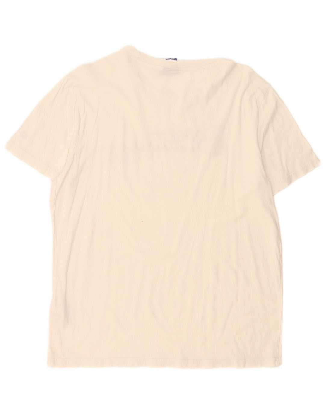 Champion Mens Graphic T-Shirt Top Large White Cotton
