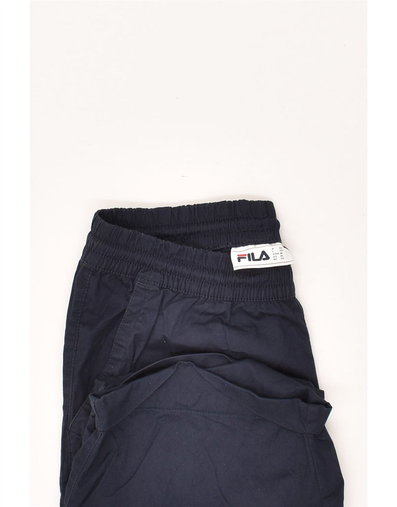 FILA Mens Sport Shorts Medium Navy Blue Cotton | Vintage Fila | Thrift | Second-Hand Fila | Used Clothing | Messina Hembry 