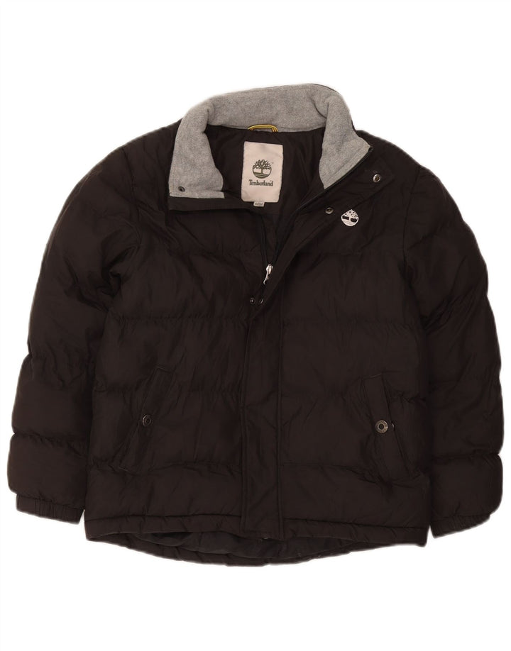 Timberland Boys Padded Jacket 9-10 Years Black Polyester