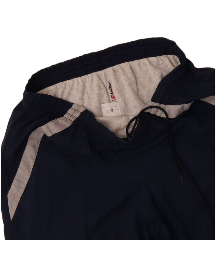 LOTTO Mens Tracksuit Trousers Small  Navy Blue Colourblock Polyester