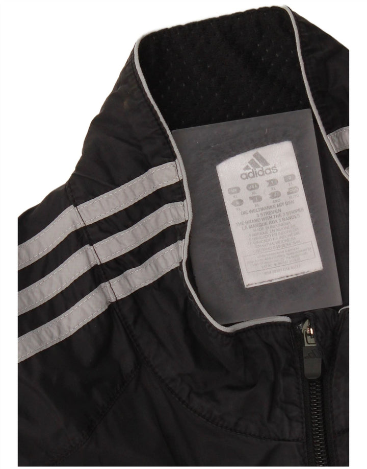 Adidas Mens Tracksuit Top Jacket XL Black Polyamide