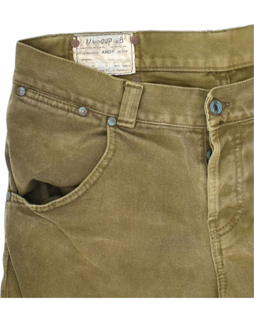 DONDUP Womens Standard Fit Denim Shorts W34 Large Khaki Cotton | Vintage | Thrift | Second-Hand | Used Clothing | Messina Hembry 