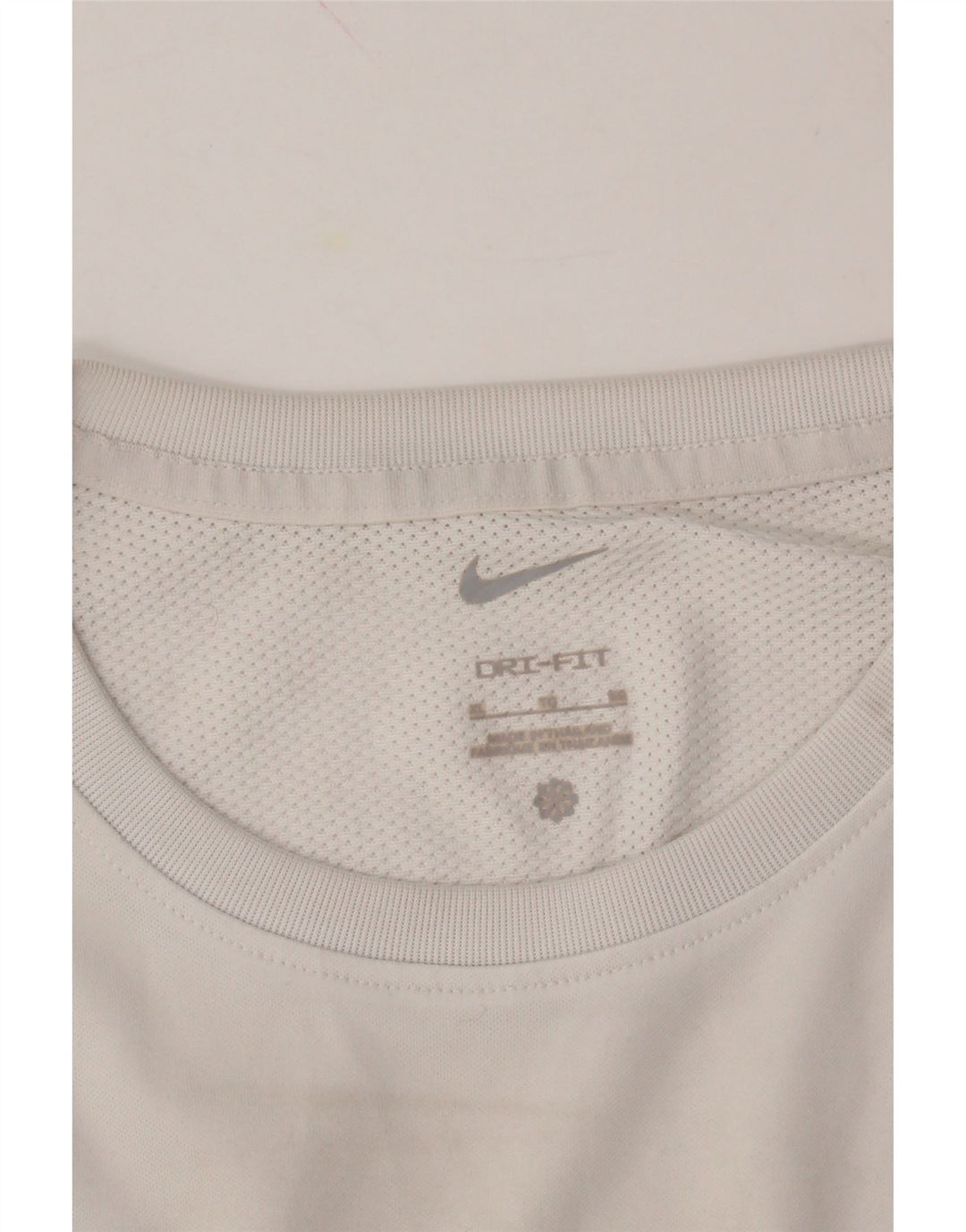 NIKE Womens Dri Fit T-Shirt Top UK 18 XL Off White Polyester Vintage Nike and Second-Hand Nike from Messina Hembry 