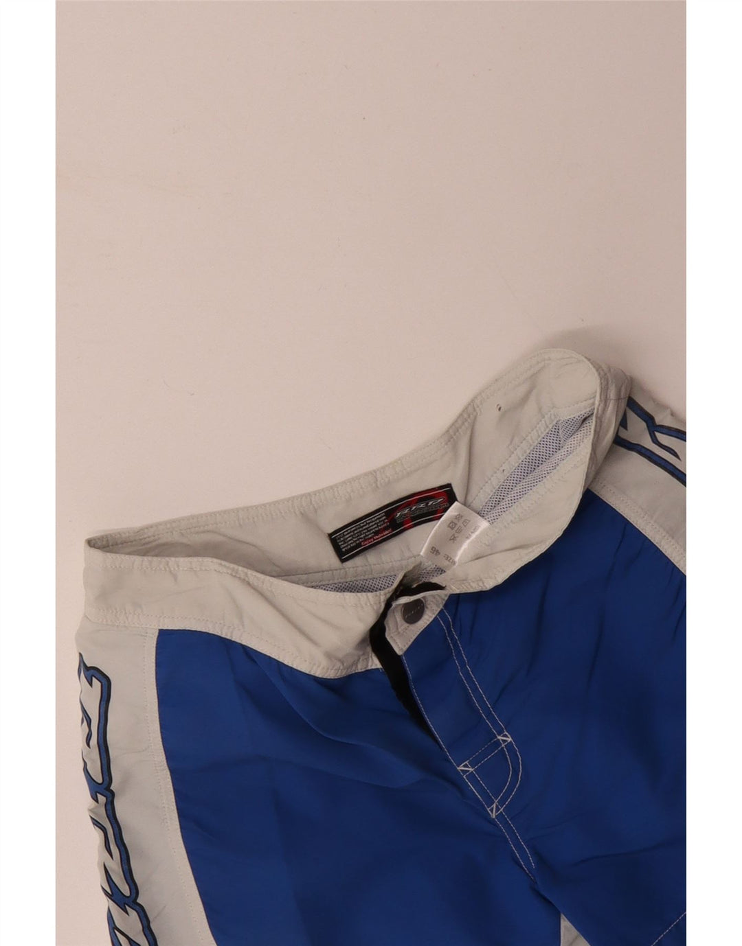 RRD Mens Graphic Swimming Shorts IT 46 Small  Blue Colourblock Polyester