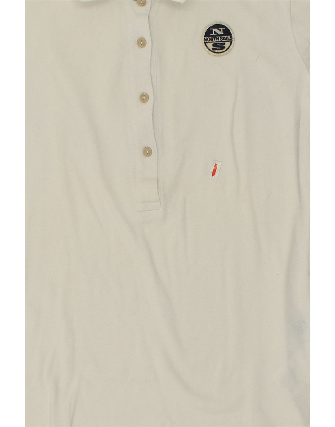 NORTH SAILS Womens Polo Shirt UK 10 Small White Cotton Vintage North Sails and Second-Hand North Sails from Messina Hembry 