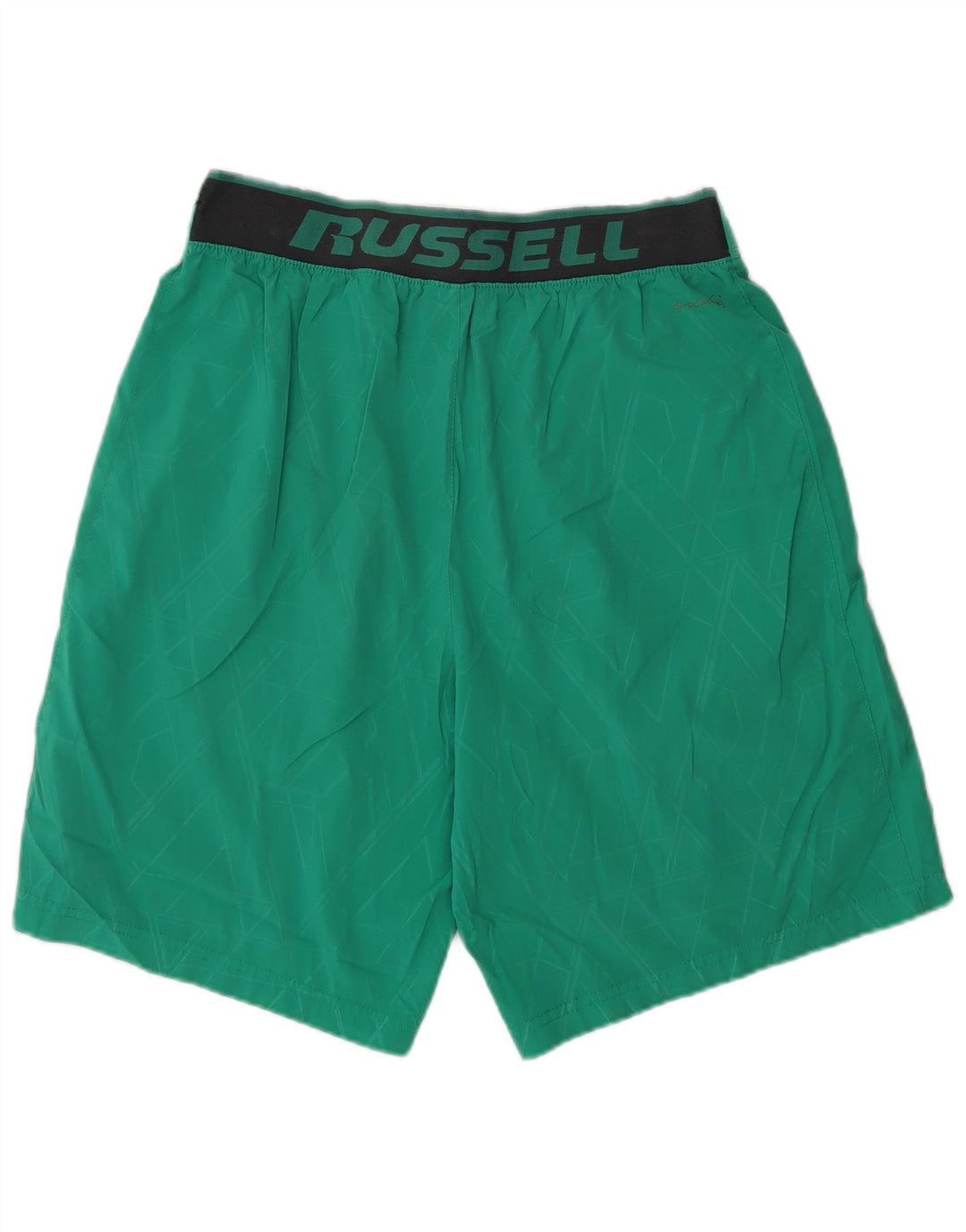 RUSSELL ATHLETIC Mens Graphic Sport Shorts Medium Green Geometric