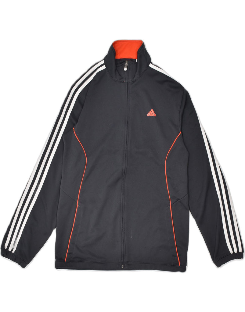 ADIDAS Mens Tracksuit Top Jacket Small Black Polyester | Vintage | Thrift | Second-Hand | Used Clothing | Messina Hembry 