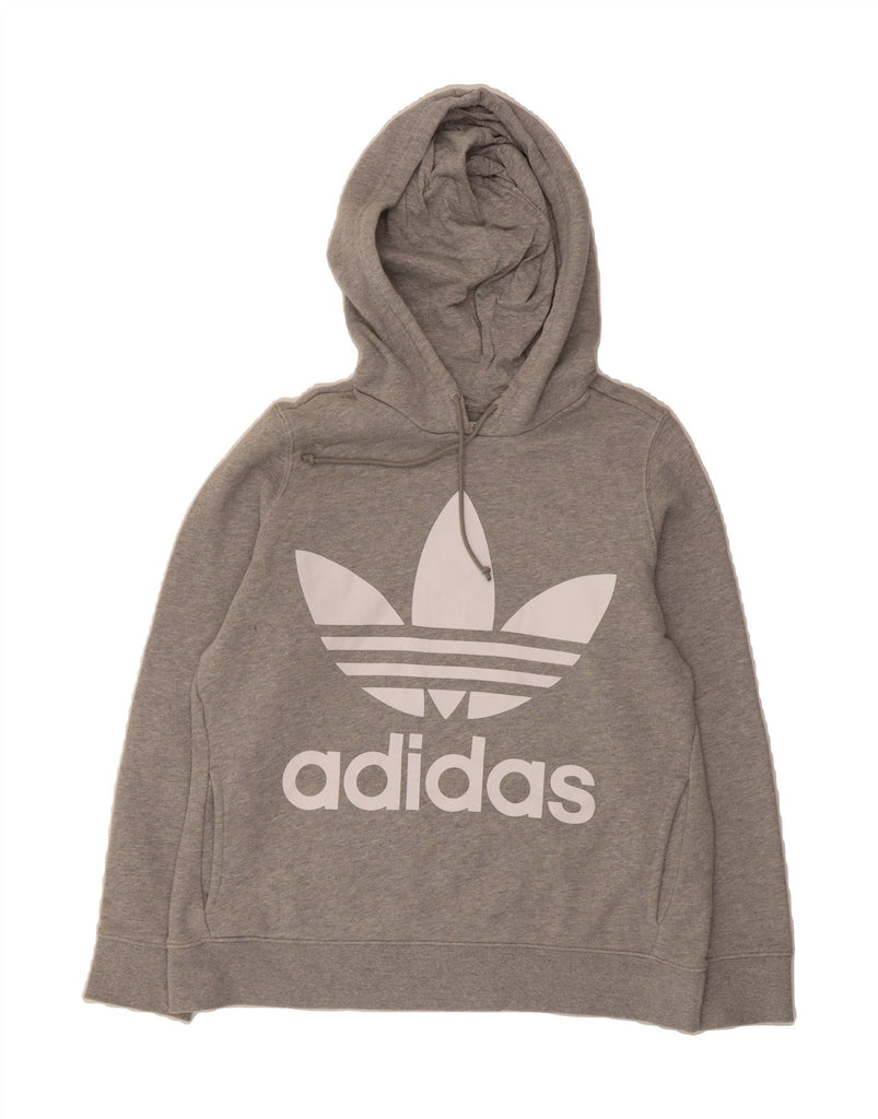 ADIDAS Womens Graphic Hoodie Jumper UK 14 Large Green Cotton Vintage Adidas and Second-Hand Adidas from Messina Hembry 