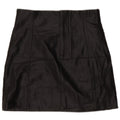 Zara Womens Faux Leather Mini Skirt Small W26  Black Polyurethane