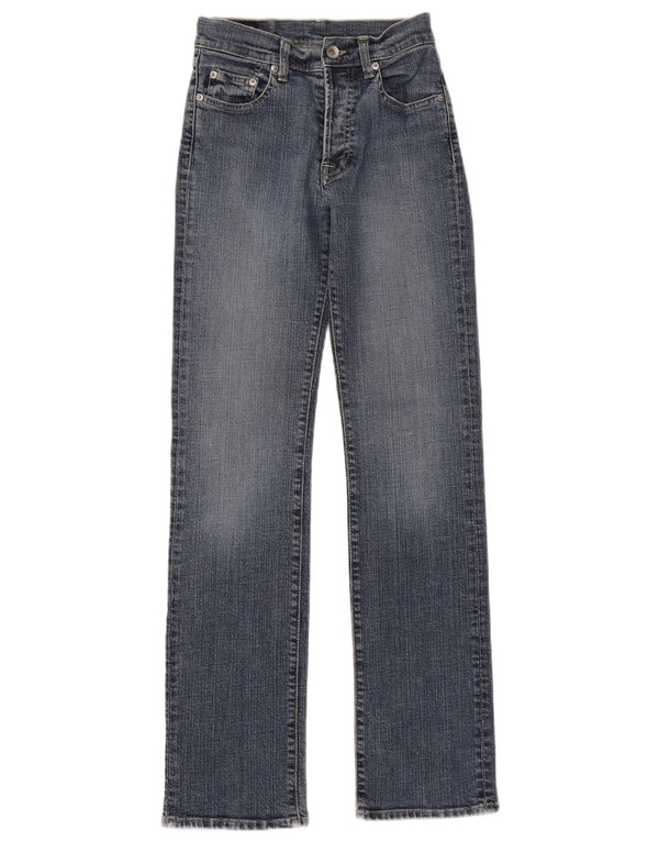 PEPE Jeans Womens Straight Jeans UK 8 Small W26 L31 Blue Cotton