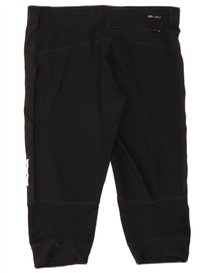 Nike Womens Dri Fit Capri Leggings UK 12 Medium Black