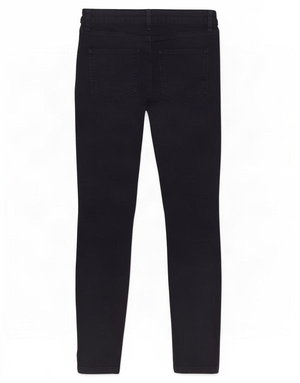 Fat Face Womens Skinny Casual Trousers UK 8 Small W26 L28 Navy Blue Cotton
