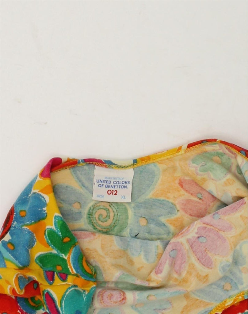 BENETTON Girls Swimwear 6-7 Years XL Multicoloured Floral | Vintage Benetton | Thrift | Second-Hand Benetton | Used Clothing | Messina Hembry 