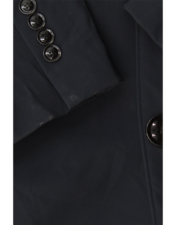 Roberto Ricci Designs Mens Overcoat UK 40 Large Navy Blue