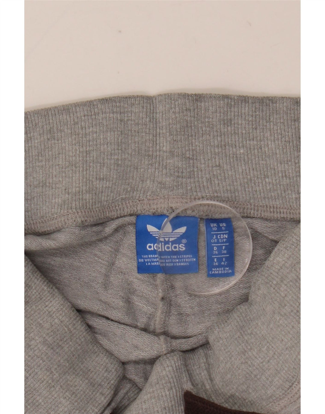 Adidas Womens Tracksuit Trousers UK 10 Small Grey Flecked