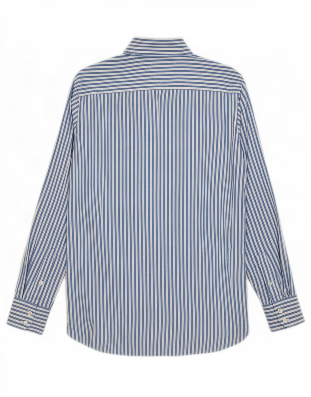 Tommy Hilfiger Mens Shirt Medium Blue Pinstripe Cotton