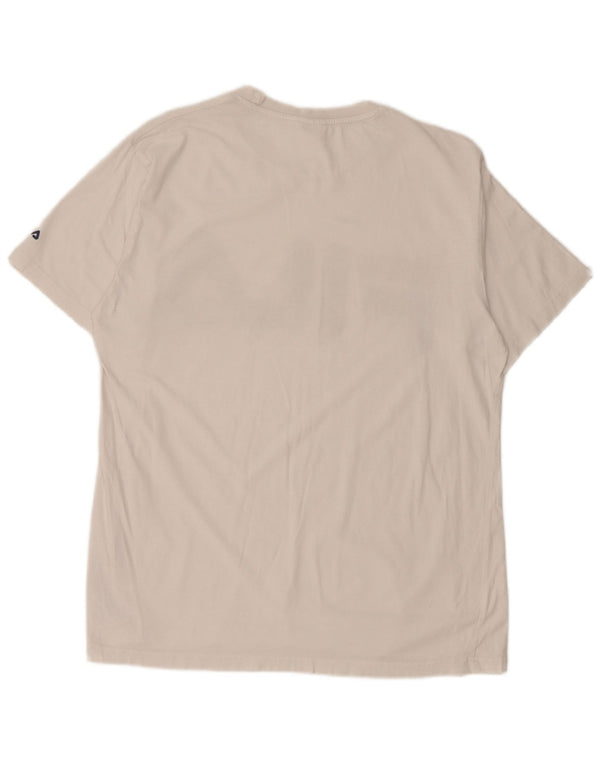 Fila Mens Graphic T-Shirt Top Large White Cotton