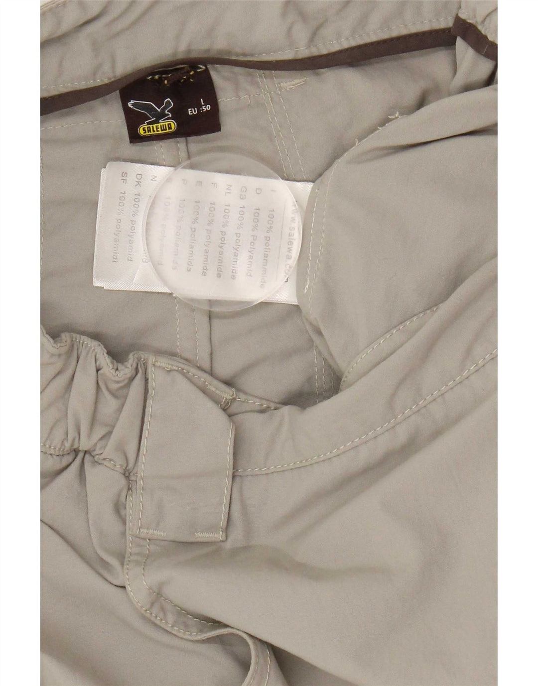 SALEWA Mens Cargo Shorts Large W34 Grey Nylon