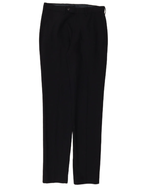 Marks & Spencer Mens Slim Suit Trousers W30 L33 Navy Blue Wool
