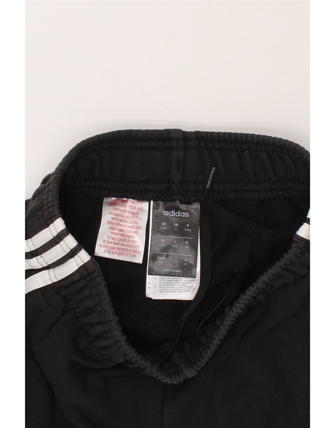 ADIDAS Boys Sport Shorts 9-10 Years Black Cotton Vintage Adidas and Second-Hand Adidas from Messina Hembry 