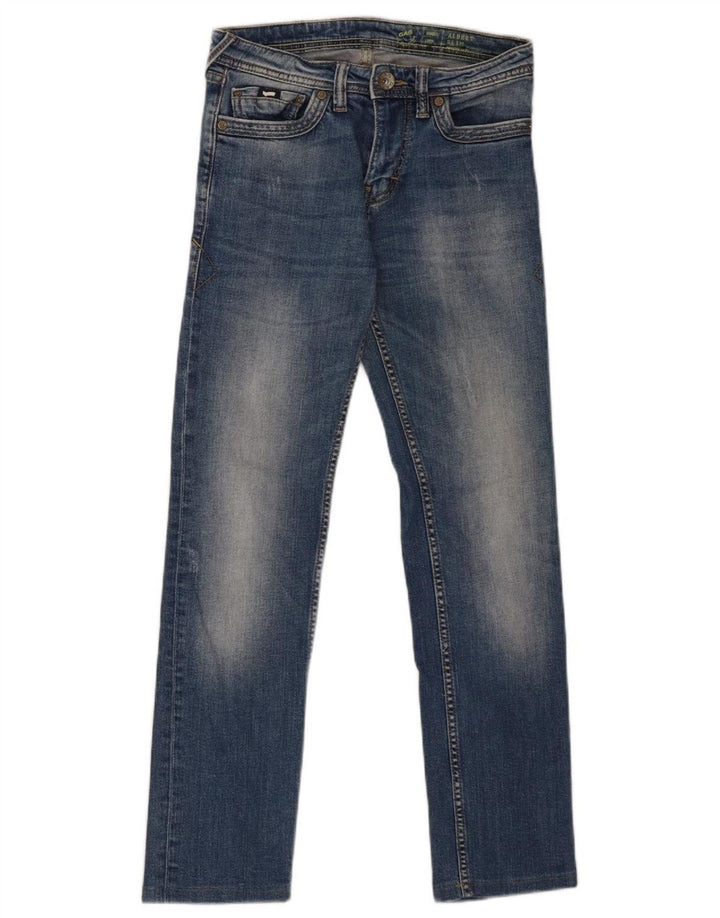 GAS Womens Albert Slim Jeans W28 L28 Blue Cotton