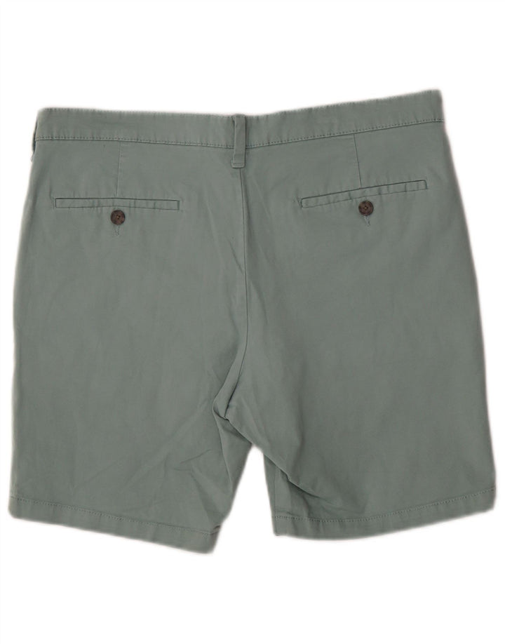 Marks & Spencer Mens Chino Shorts W34 Large Green Cotton