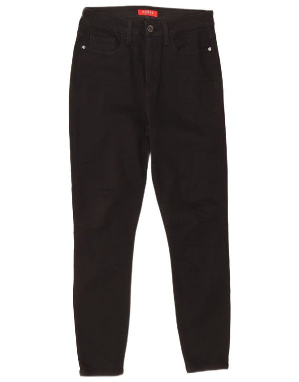Guess Womens Skinny Jeans W29 L28 Black Cotton