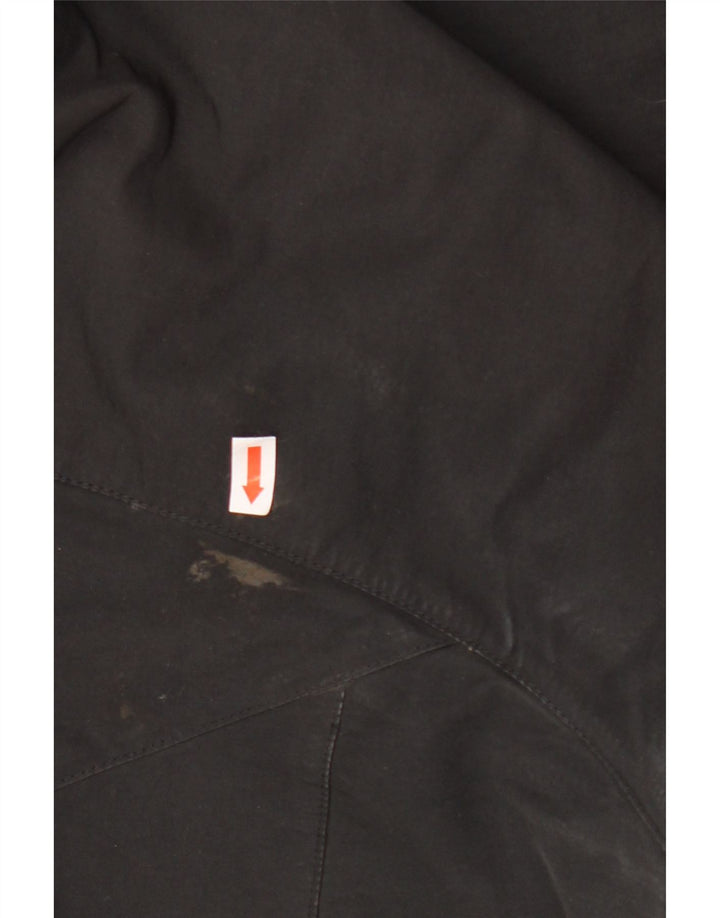 Jack Wolfskin Mens Hooded Windbreaker Jacket UK 48 2XL Black Polyester