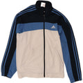 Adidas Mens Tracksuit Top Jacket UK 38/40 Medium Navy Blue Colourblock