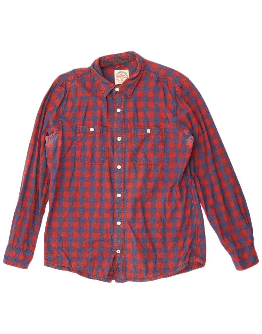 Fat Face Mens Shirt Large Red Check Cotton