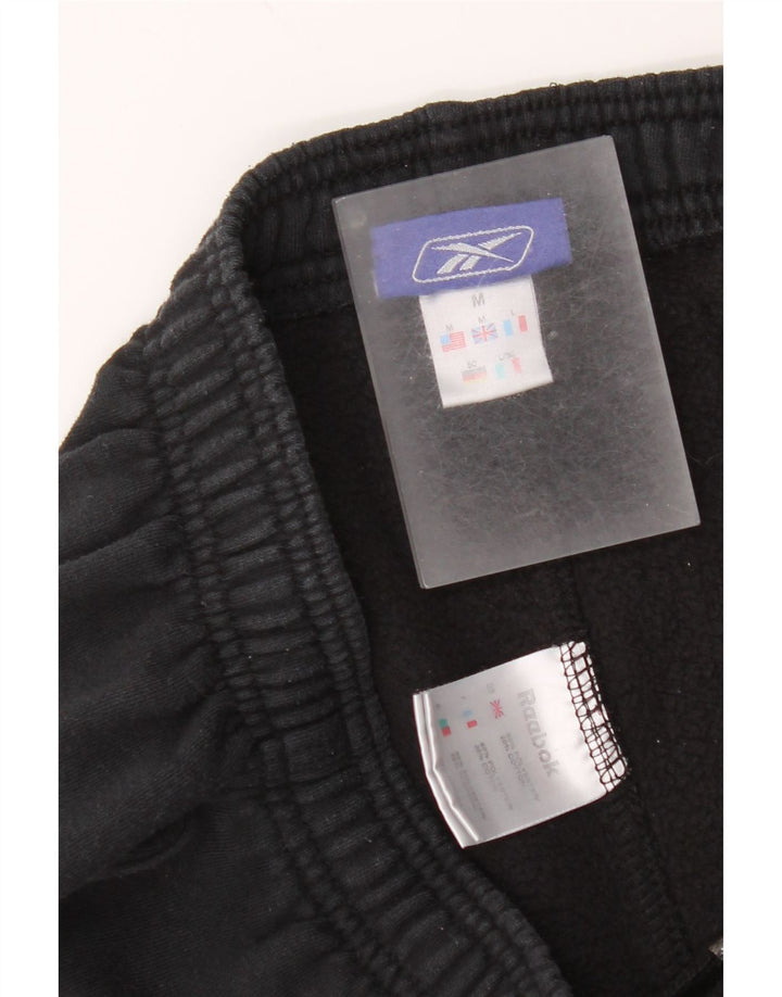 Reebok Mens Tracksuit Trousers Joggers Medium  Black Polyester