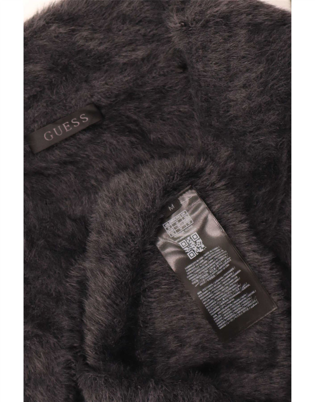 Guess Womens Roll Neck Jumper Sweater UK 10 Small Grey Polyamide