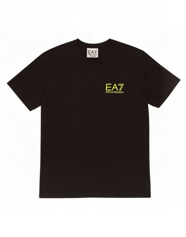 Emporio Armani Mens Graphic T-Shirt Top Large Black Cotton