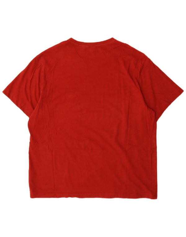 Eddie Bauer Mens T-Shirt Top XL Red Cotton
