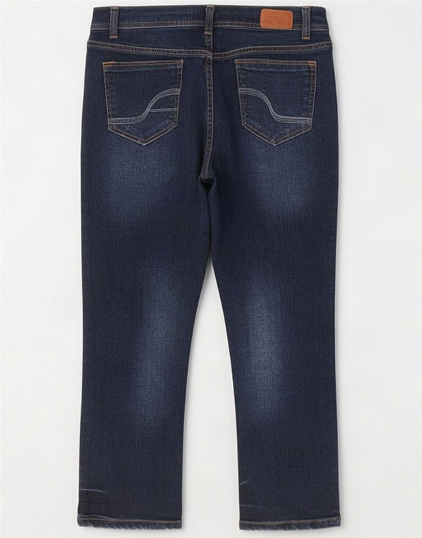 Fat Face Womens Cropped Jeans UK 12 Medium W32 L23 Navy Blue