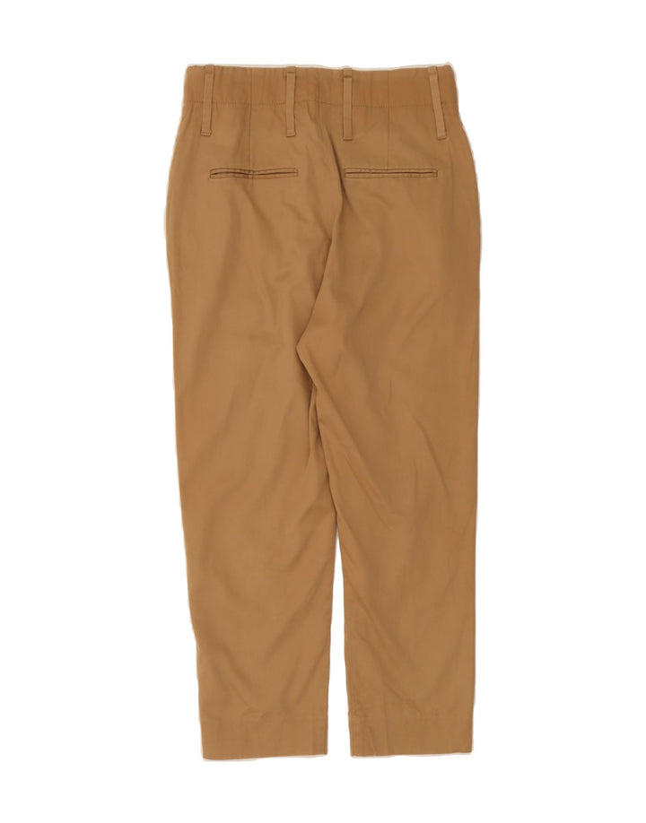 MASSIMO DUTTI Womens Straight Capri Trousers W28 L23 Beige Cotton Vintage Massimo Dutti and Second-Hand Massimo Dutti from Messina Hembry 