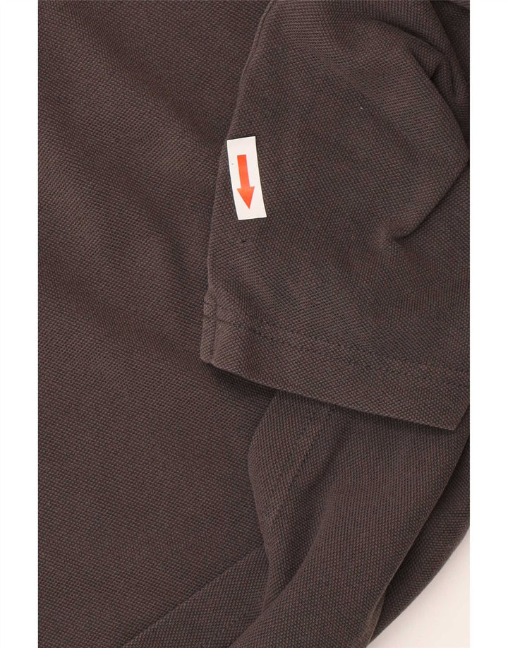 Gant Mens Regular Fit Polo Shirt Large Grey Cotton