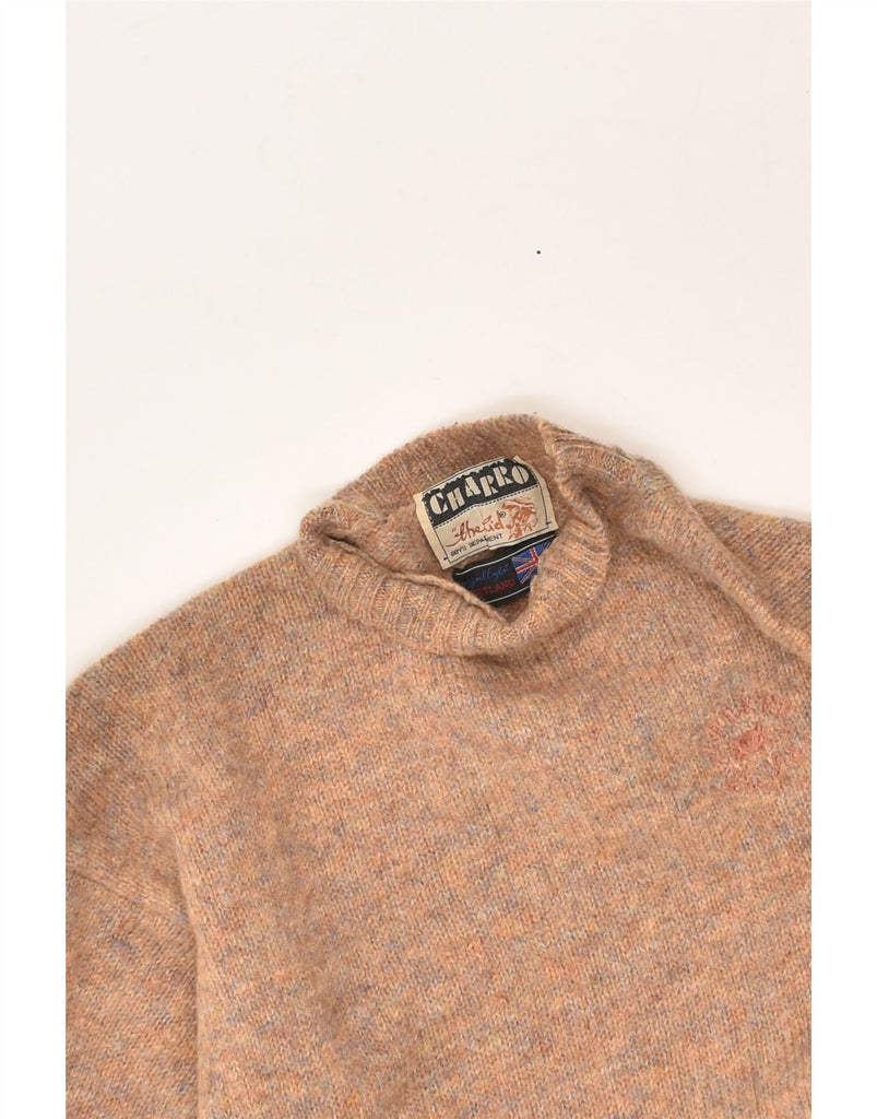 CHARRO Mens Crew Neck Jumper Sweater Medium Brown Flecked Wool | Vintage Charro | Thrift | Second-Hand Charro | Used Clothing | Messina Hembry 