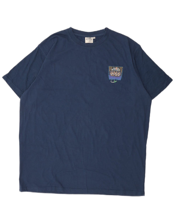 Weird Fish Mens Graphic T-Shirt Top 2XL Navy Blue Cotton