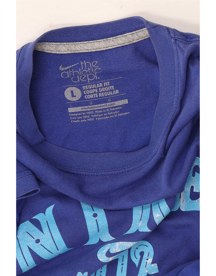 Nike Mens Regular Fit Graphic T-Shirt Top Large Blue