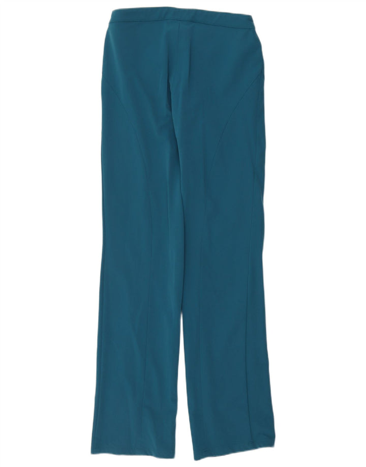 Versace Womens Straight Casual Trousers W30 L34 Blue Polyamide