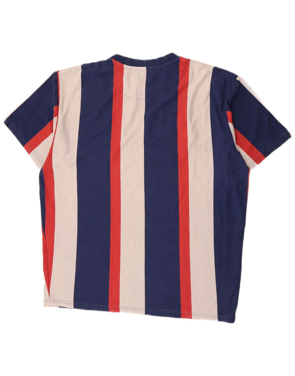 Karl Kani Mens Graphic T-Shirt Top XL Multicoloured Striped