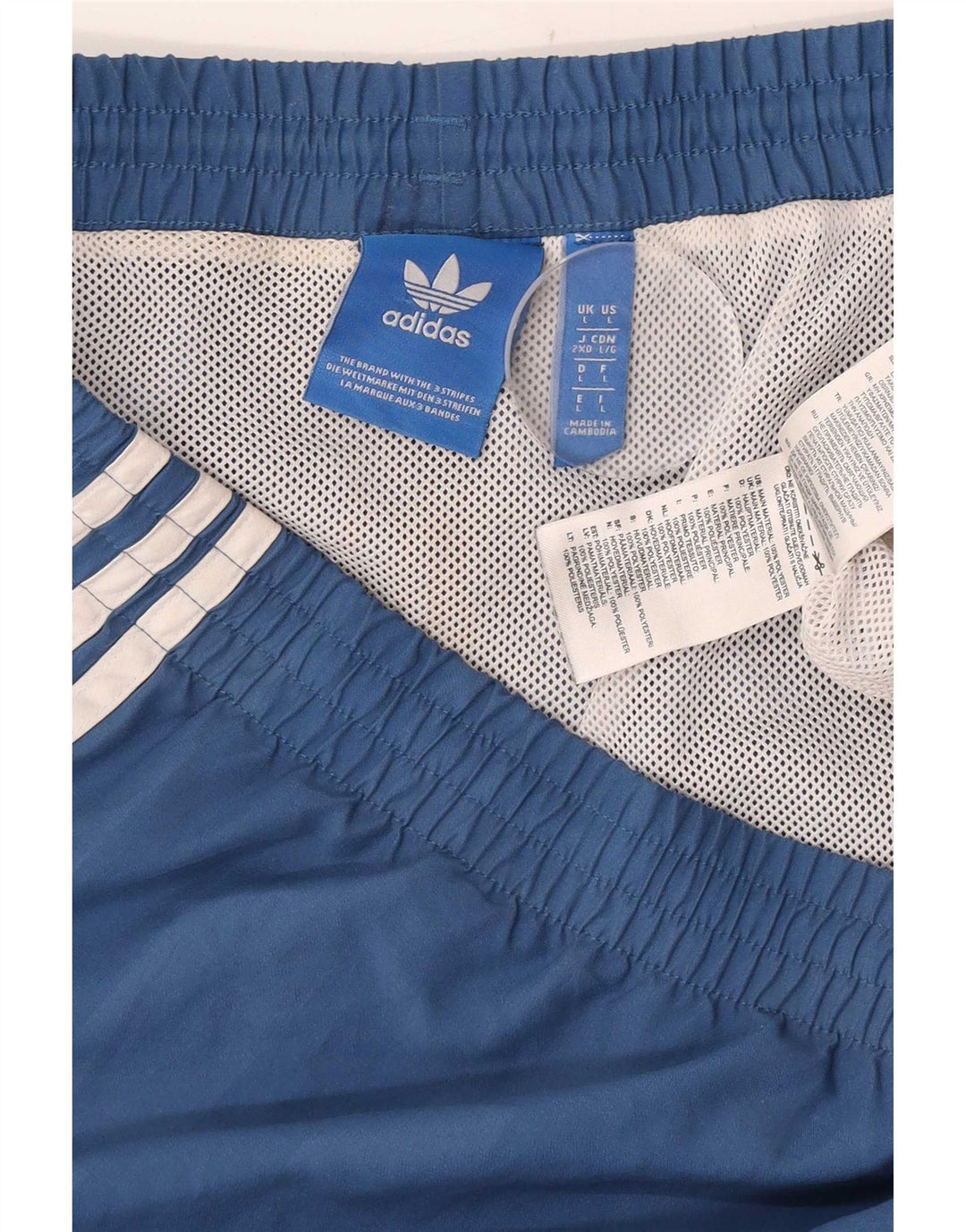 Adidas Mens Sport Shorts Large Blue Polyester