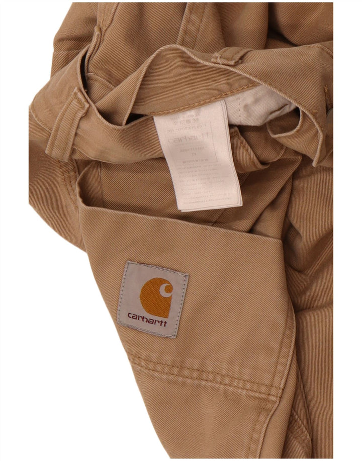 Carhartt Mens Pegged Chino Trousers W29 L26 Beige Cotton