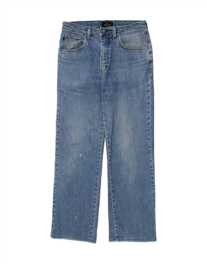 TRUSSARDI Mens Straight Jeans W31 L28 Blue Cotton Vintage Trussardi and Second-Hand Trussardi from Messina Hembry 