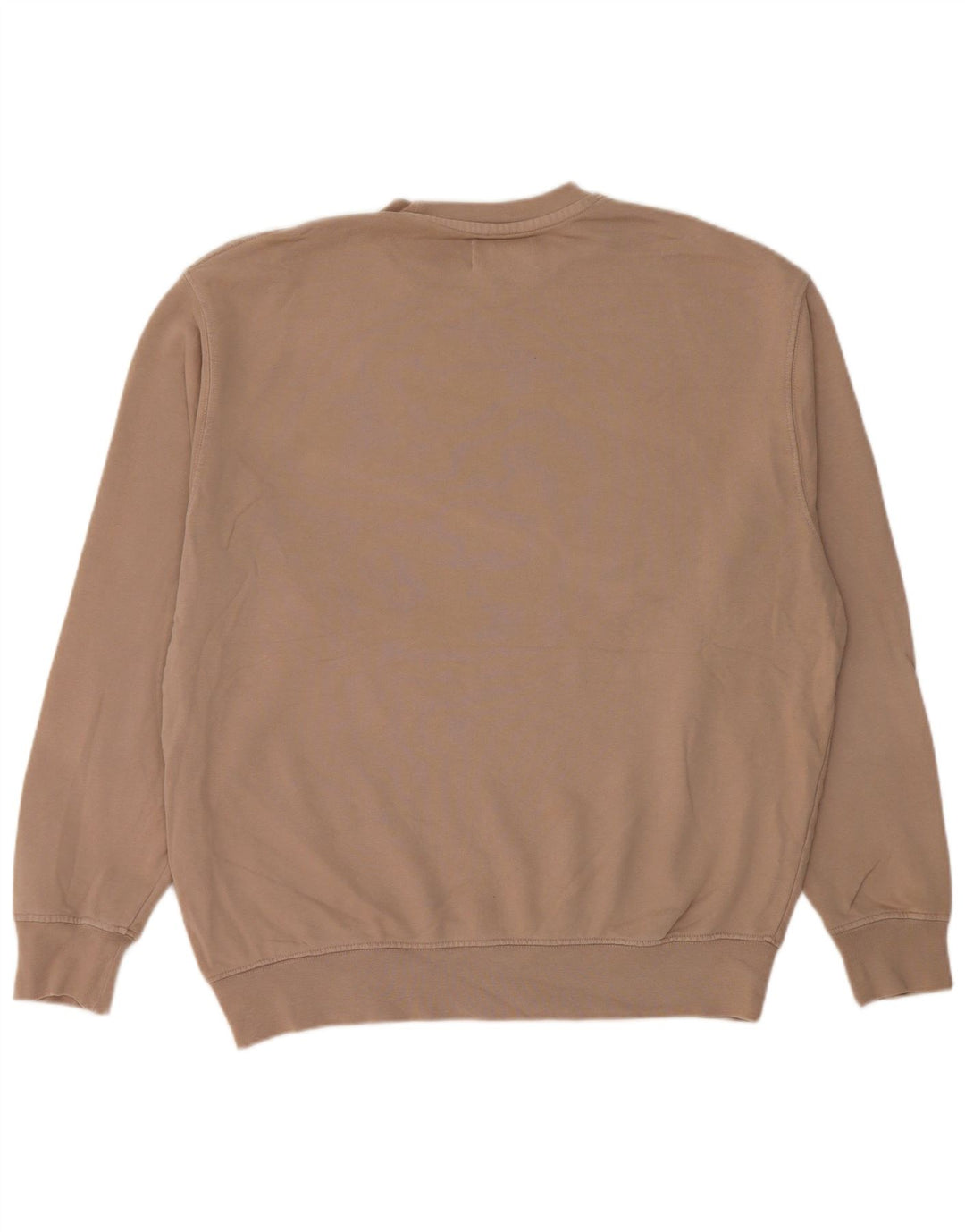 Zara Mens Sweatshirt Jumper Medium Beige Cotton