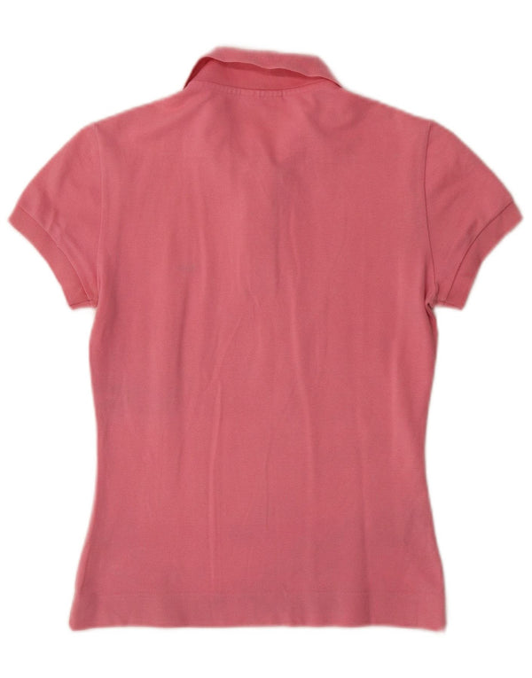 LACOSTE Womens Polo Shirt Size 36 Small Pink Cotton